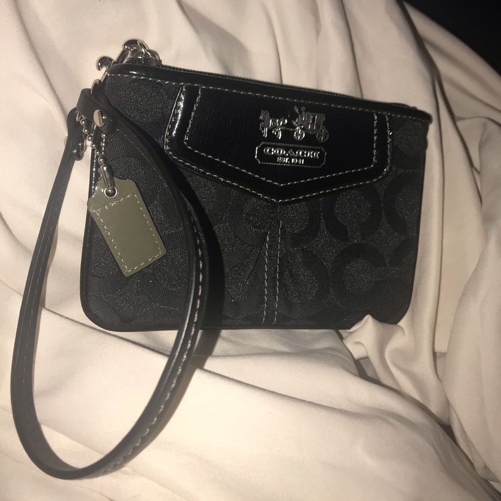 Black Logo Coach Wrislet